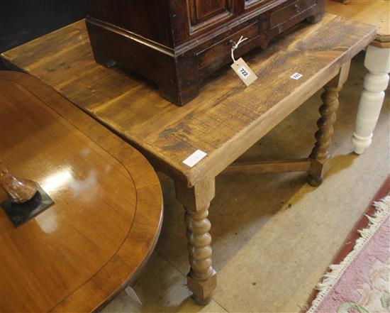 Oak table with later top